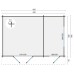 Blokhut Fraga 450x300+50 cm